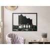 Gebäudebild Elbphilharmonie (Bildabmessungen 33,5 x 45,5 cm, Bildfarbe Grau)