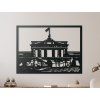 Bild Berliner Mauer (Bildabmessungen 33,5 x 45,5 cm, Bildfarbe Grau)