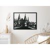 Bild Holstentor (Lübeck) (Bildabmessungen 33,5 x 45,5 cm, Bildfarbe Grau)