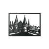 Bild Holstentor (Lübeck) (Bildabmessungen 33,5 x 45,5 cm, Bildfarbe Grau)
