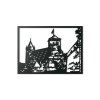 Bild Nürnberger Burg (Bildabmessungen 33,5 x 45,5 cm, Bildfarbe Grau)
