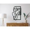 Abstraktes Bild WEINGENUSS (Bildabmessungen 44,5 x 28,5 cm, Bildfarbe Grau)