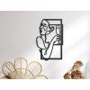 Abstraktes Bild WEINGENUSS (Bildabmessungen 44,5 x 28,5 cm, Bildfarbe Grau)
