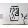 Abstraktes Bild WEINGENUSS (Bildabmessungen 44,5 x 28,5 cm, Bildfarbe Grau)