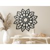 Holzmandala für die Wand BLUME