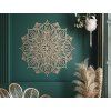 Holzmandala HYPNOSE (Bildabmessungen 44,5 x 44,5 cm, Bildfarbe Grau)