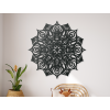 Holzmandala HYPNOSE (Bildabmessungen 44,5 x 44,5 cm, Bildfarbe Grau)