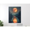 Obraz na stenu Nadvláda mesiaca (Bildgröße A1, Farbe des Rahmens Ohne Rahmen, Oberflächenfinish 3D)