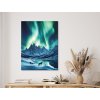 Obraz Svetlo polárnej žiary (Bildgröße A1, Farbe des Rahmens Ohne Rahmen, Oberflächenfinish 3D)