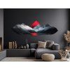 Minimalistisches Bild Roter Horizont (Bildabmessungen 19 x 60 cm, Oberflächenfinish Matt)