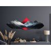 Minimalistisches Bild Roter Horizont (Bildabmessungen 19 x 60 cm, Oberflächenfinish Matt)