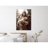 Obraz V náručí Dobrého pastiera (Bildgröße A1, Farbe des Rahmens Ohne Rahmen, Oberflächenfinish 3D)