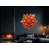 Kvetinová mandala Oheň večera (Bildabmessungen 85 x 89 cm, Oberflächenfinish 3D)