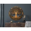 Okrúhly Strom života Pamäť zeme (Bildabmessungen 87 x 89 cm, Oberflächenfinish 3D)