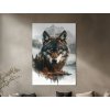 Obraz Vlčia duša divočiny (Bildgröße A1, Farbe des Rahmens Ohne Rahmen, Oberflächenfinish 3D)