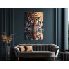 Obraz na stenu Smädný tiger (Bildgröße A1, Farbe des Rahmens Ohne Rahmen, Oberflächenfinish 3D)
