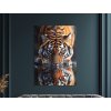 Obraz na stenu Smädný tiger (Bildgröße A1, Farbe des Rahmens Ohne Rahmen, Oberflächenfinish 3D)