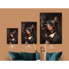 Moderný obraz Doberman boss (Bildgröße A1, Farbe des Rahmens Ohne Rahmen, Oberflächenfinish 3D)