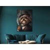 Obraz Pán Shih Tzu v klobúku (Bildgröße A1, Farbe des Rahmens Ohne Rahmen, Oberflächenfinish 3D)