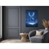 Obraz Modrý strážca lesa (Bildgröße A1, Farbe des Rahmens Ohne Rahmen, Oberflächenfinish 3D)