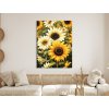 Obraz Maľované slnečnice (Bildgröße A1, Farbe des Rahmens Ohne Rahmen, Oberflächenfinish 3D)