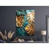 Obraz Zlatá monstera (Bildgröße A1, Farbe des Rahmens Ohne Rahmen, Oberflächenfinish 3D)
