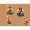 Bild Ikonischer Jesus (Bildabmessungen 45,5 x 31,5 cm, Oberflächenfinish Matt)