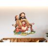 Bild Jesus unter den Kindern (Bildabmessungen 34,5 x 35,5 cm, Oberflächenfinish Matt)