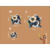 Bild Gemalter Blumenstrauß (Bildabmessungen 30 x 33 cm, Oberflächenfinish Matt)
