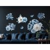 Bild Blaue Blumen (Bildabmessungen 31 x 47,5 cm, Oberflächenfinish Matt)