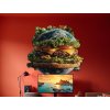 Obraz na stenu Zem ako fastfood (Bildabmessungen 90 x 86 cm, Oberflächenfinish 3D)