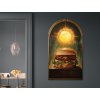 Obraz na stenu Slávny hamburger (Bildabmessungen 110 x 62,5 cm, Oberflächenfinish 3D)