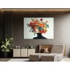 Obraz na stenu Kvetinová frizúra (Bildgröße A1, Farbe des Rahmens Ohne Rahmen, Oberflächenfinish 3D)