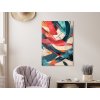 Abstraktný obraz Výbuch farieb (Bildgröße A1, Farbe des Rahmens Ohne Rahmen, Oberflächenfinish 3D)