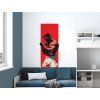 Wandbild Roter Ring (Bildabmessungen 38 x 16,5 cm, Oberflächenfinish Matt)