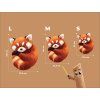 Bild Schlafender roter Panda (Bildabmessungen 45 x 35,5 cm, Oberflächenfinish Matt)