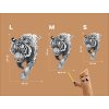 Obraz na stenu Tiger (Bildabmessungen 110 x 76 cm, Oberflächenfinish 3D)