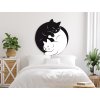 Obraz na stenu Mačací Yin & Yang (Bildabmessungen 90 x 82 cm, Oberflächenfinish 3D)