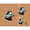 Wandbild Mondwolf (Bildabmessungen 37,5 x 35 cm, Oberflächenfinish Matt)