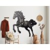 Obraz Čierny žrebec (Bildabmessungen 90 x 83 cm, Oberflächenfinish 3D)