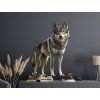 Wandbild Wilder Wolf (Bildabmessungen 45 x 32 cm, Oberflächenfinish Matt)