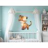 Kinderbild Neugieriger Tiger (Bildabmessungen 41 x 36,5 cm, Oberflächenfinish Matt)