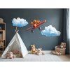 Kinderbild Flug der Welpen (Bildabmessungen 32 x 84 cm, Oberflächenfinish Matt)