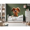 Detská dekorácia na stenu Psík s kosťou (Bildabmessungen 89,5 x 84 cm, Oberflächenfinish 3D)