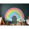 Detská nálepka na stenu Maľovaná dúha (Bildabmessungen 99 x 146 cm, Oberflächenfinish 3D)