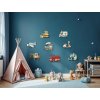Sada detských nálepiek Dopravné prostriedky (Bildabmessungen 102 x 280 cm, Oberflächenfinish 3D)