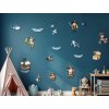Sada nálepiek na stenu Piráti na mori (Bildabmessungen 200 x 220 cm, Oberflächenfinish 3D)