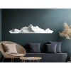 Wandbild EISIGE BERGE (Bildabmessungen 13 x 63 cm, Oberflächenfinish Matt)
