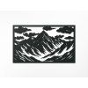 Bild Gipfel in den Wolken (Bildabmessungen 27,5 x 45,5 cm, Bildfarbe Grau)
