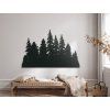 Holzdekoration Finsterer Wald (Bildabmessungen 36 x 56 cm, Bildfarbe Grau)